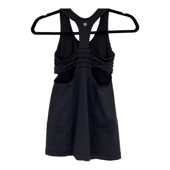 Lululemon Womens Size 4 Black Workout Athletic Tank Top - Picture 2 of 3